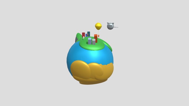 Cat World 3D Model