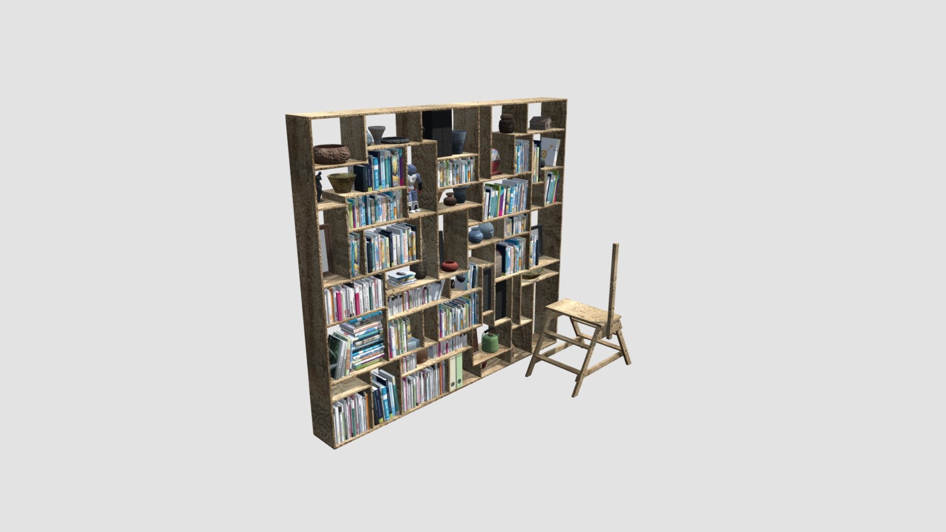 Bookshelf - Buy Royalty Free 3D Model By Evermotion [d511184 ...