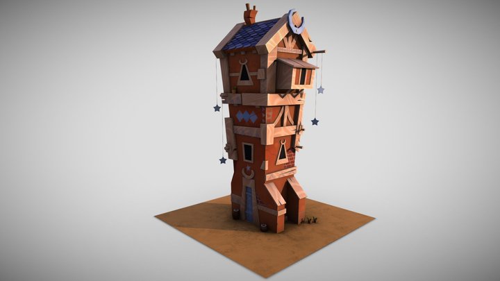 -Moon House- 3D Model