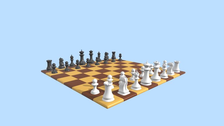 Chess Game 3D Model