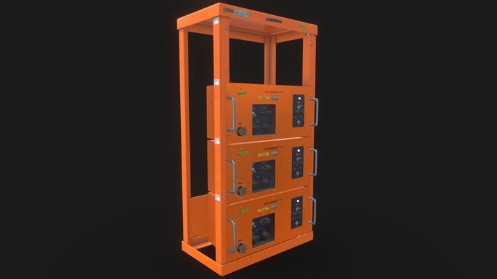 Mottagarenhet R70/F70 with mounting rack – Free 3D Model STL