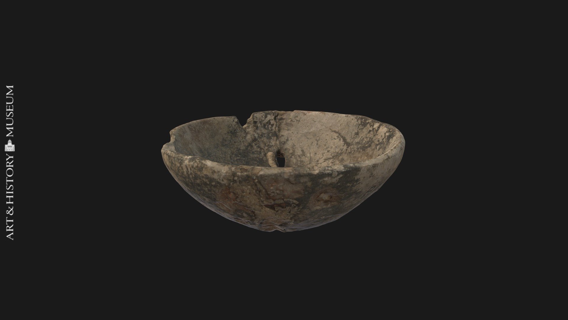 Bowl with conical base and flaring rim