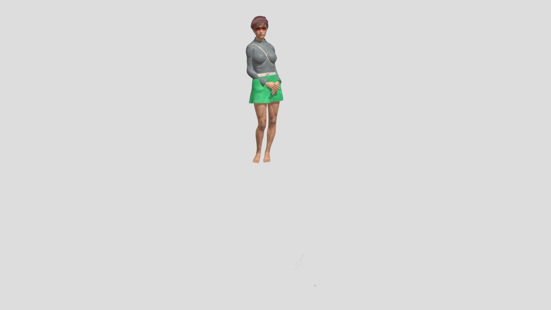 Jade Skirt Idle 00