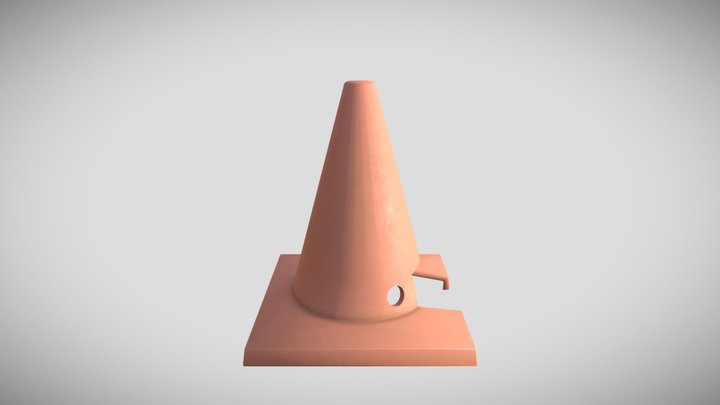 Cone, Motel, Movie "Cars" 3D Model
