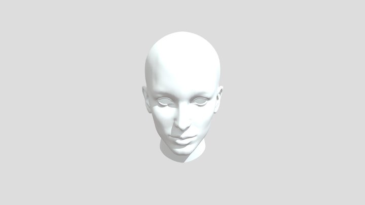 FemaleHead 3D Model