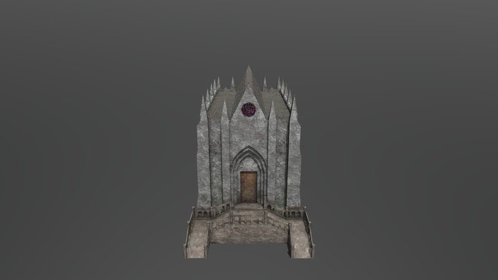 Neo-gothic Church 3D Model