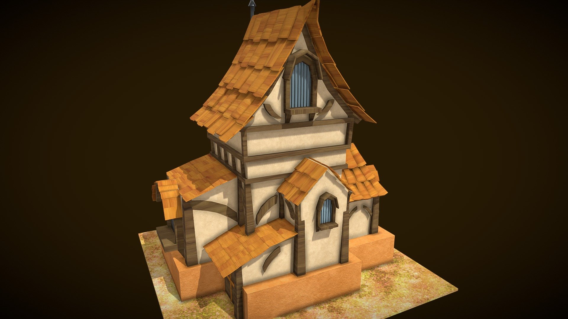 Stylized House - Download Free 3D model by Pranav_1603 [d515e74 ...