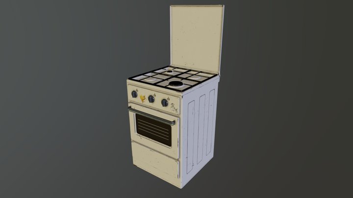 Freebie - Game Art: Eastern Gas Stove – Modello 3D gratuito STL