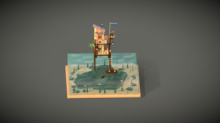 Stranded 3D Model