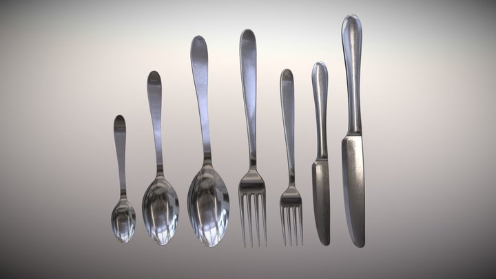 Tableware Cutlery 3D Model