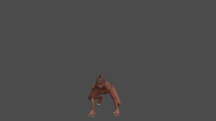 Female Swing To Land – Kostenloses 3D-Modell STL