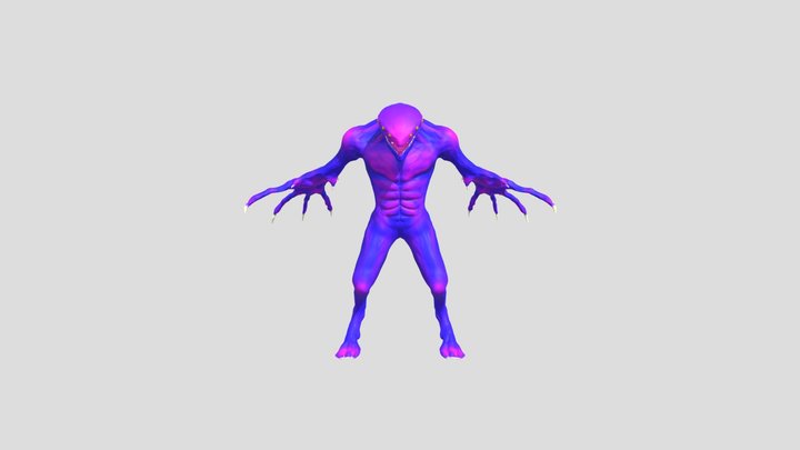 Big Hand Predator Alien (Enemy) 3D Model