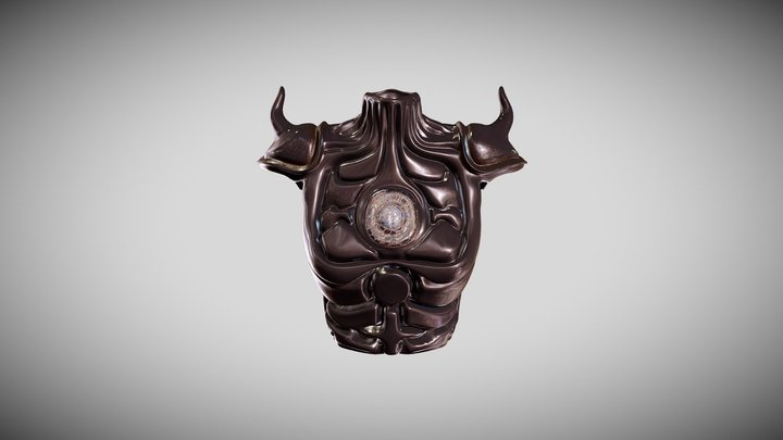 Light Side Breast Armor 3D Model
