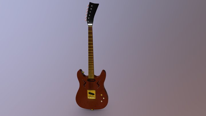 Electric Guitar 3D Model