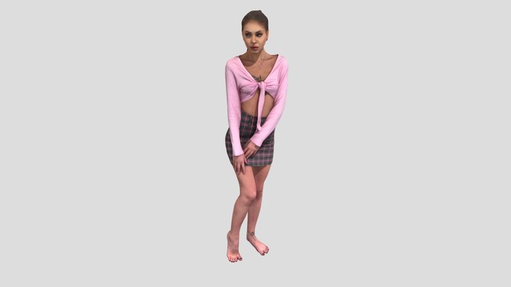 Hottie In A Pink – Gratis 3D-model STL