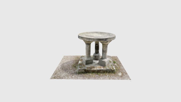 Stone Table scan 3D Model