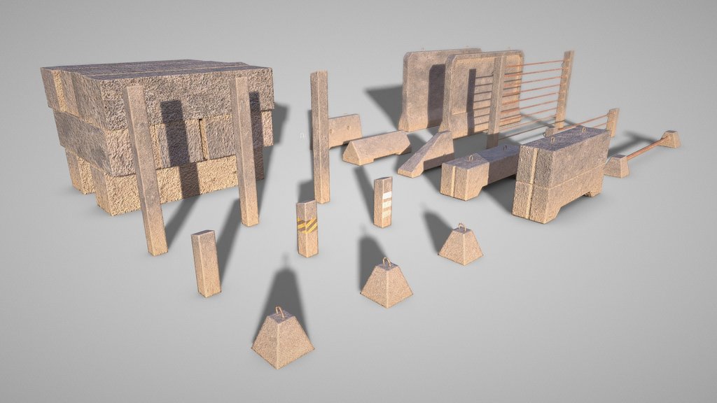 Low | Concretes | Fences | Pack