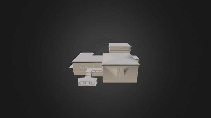 Former National Library at Stamford Road 3D Model