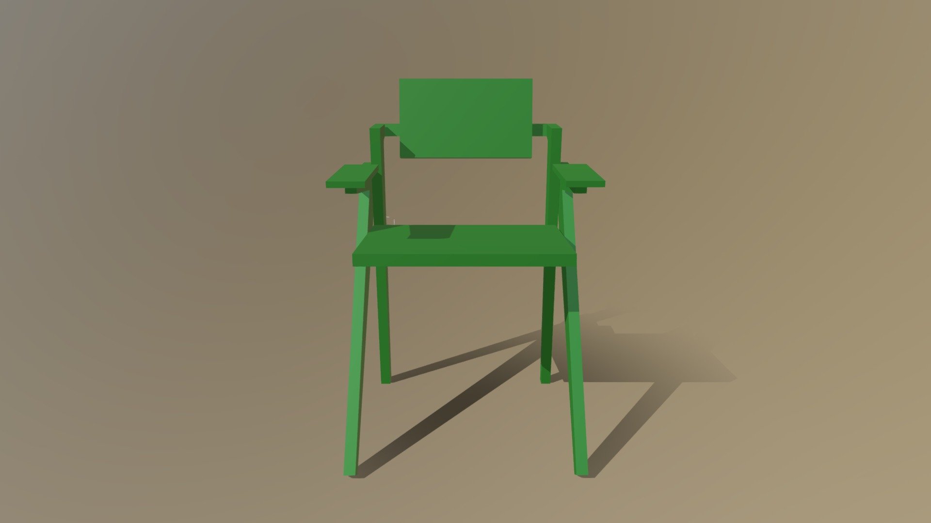 wood chair green
