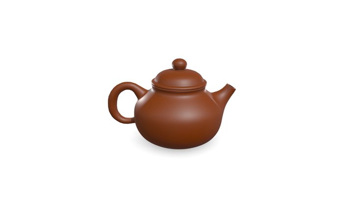 Hand-made Rong Tian Yixing Zisha Teapot 3D Model