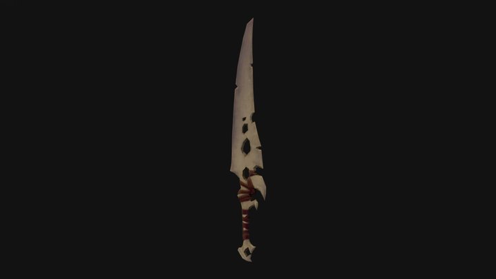 3D Model Bone Sword (Wayfinder) 3D Model
