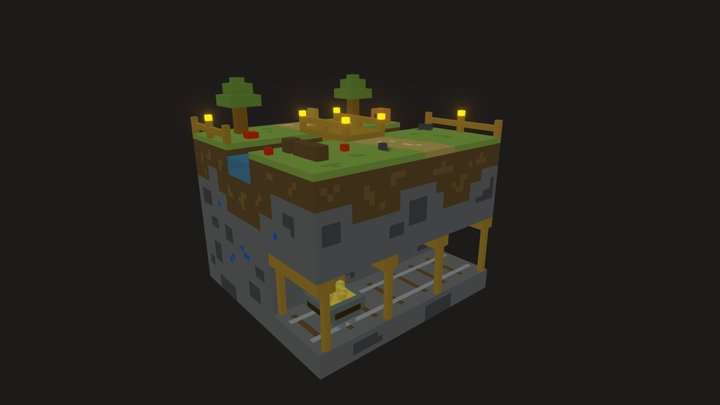 Minecraft Realistic 3D Model