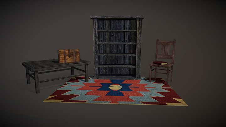 Asset Pack - Attic 3D Model