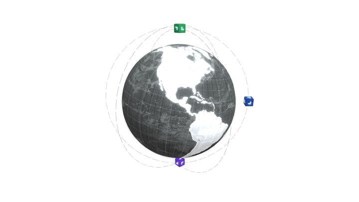Earth Hologram 3D Model