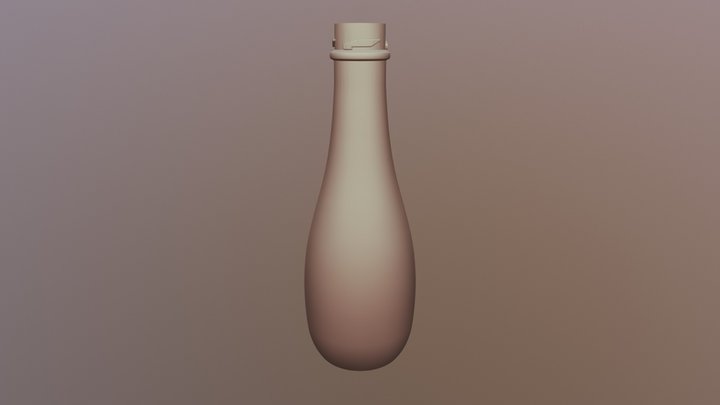 250ML 310GM LOTUS GLASS BOTTLE 3D Model