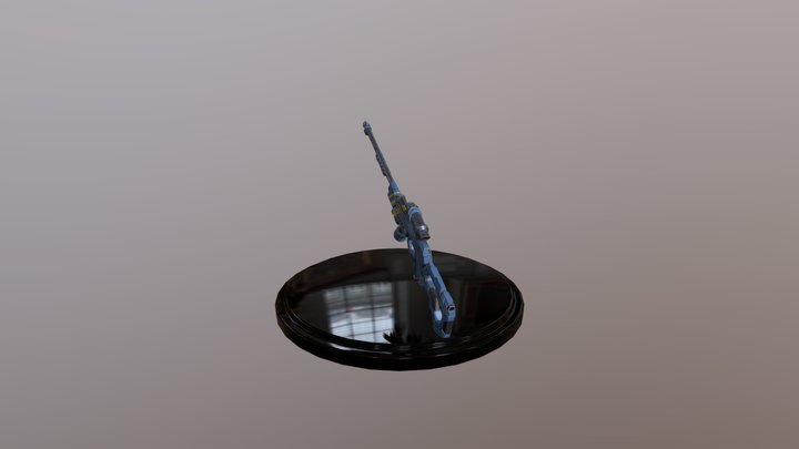 Sci-Fi Rifle 3D Model