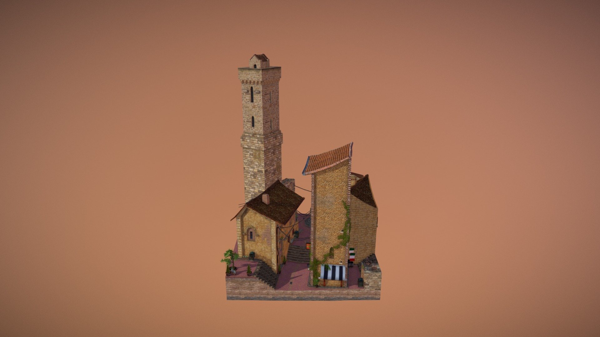 CityScene 3D-Low-poly