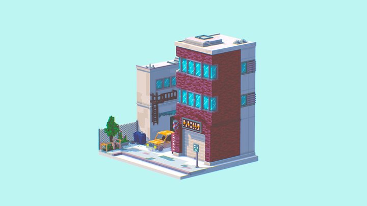 Storefront D 3D Model