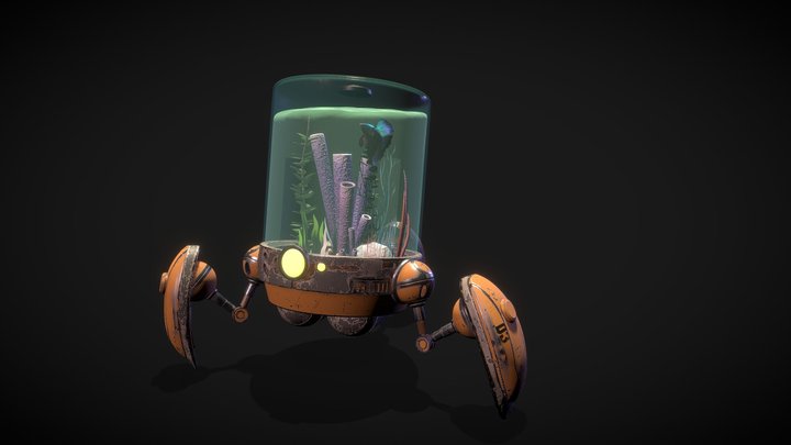 Fish Tank Robot 3D Model