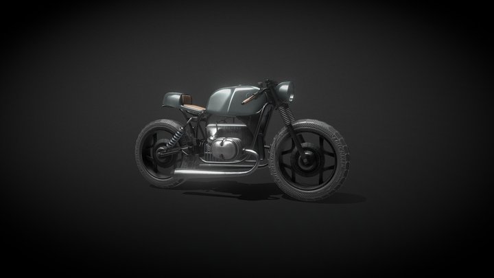 Motorcycle Bmw R80 3D Model