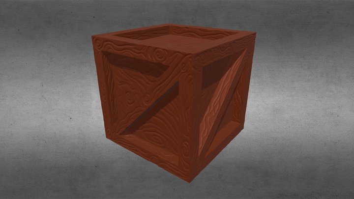 Caja de Madera 3D Model