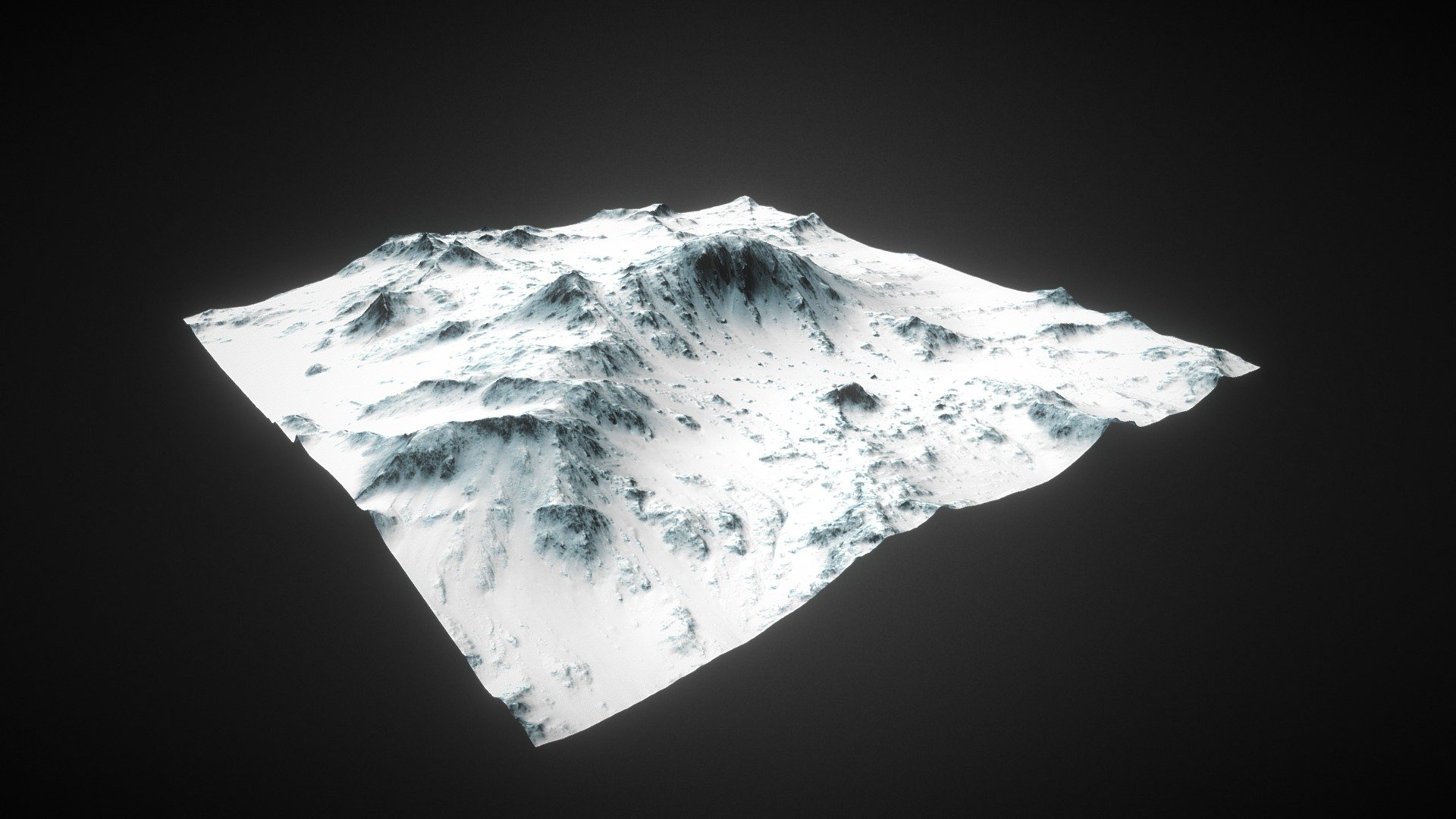 Random Snowy Terrain - 3D model by Shinsoj [d522e6b] - Sketchfab