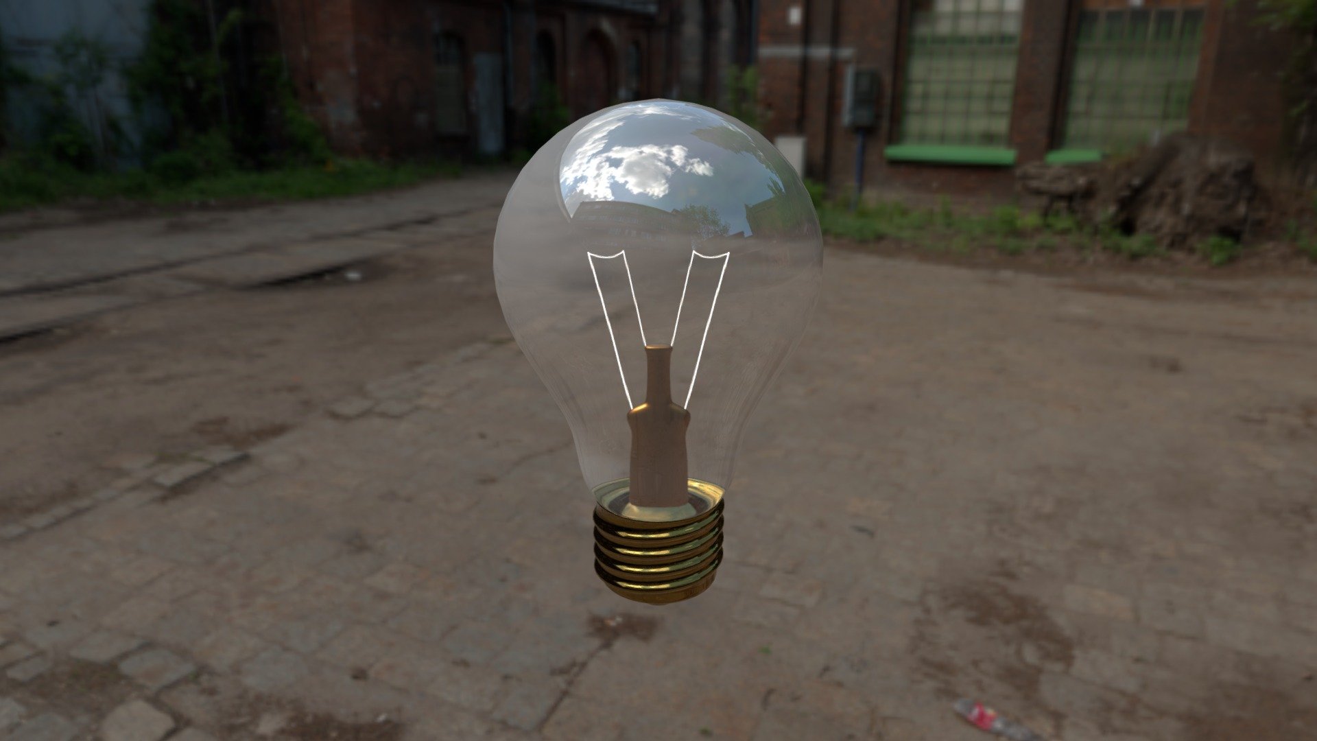 Model 3D- light bulb