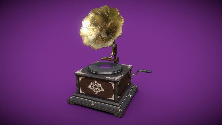 Fancy Gramophone 3D Model