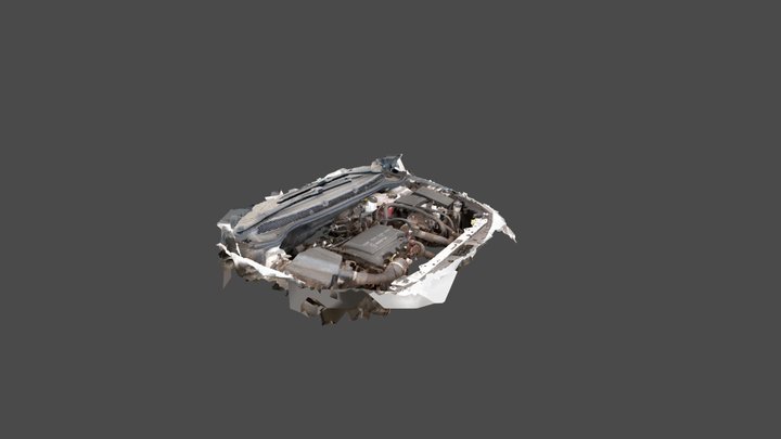 Opel Astra J 2013 1.4T hb engine scan 3D Model