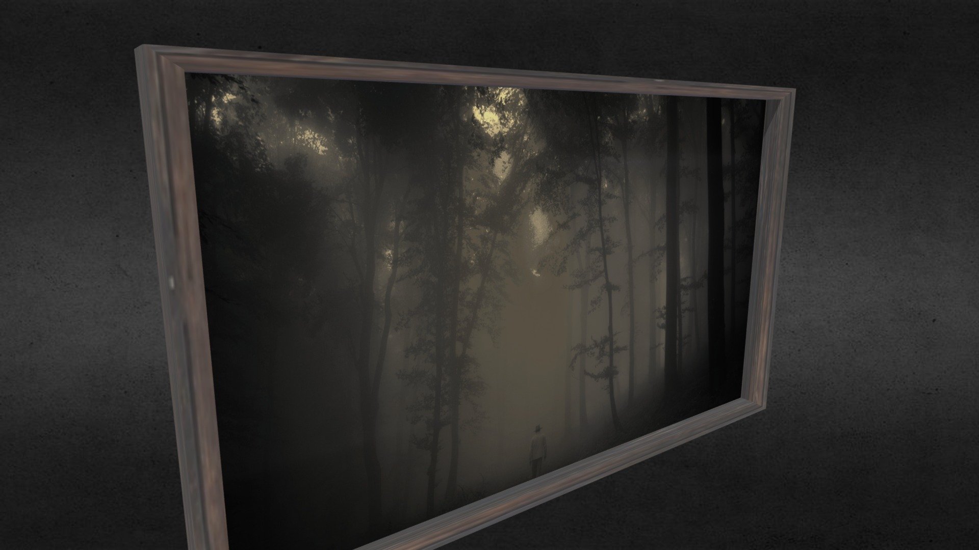 Large Framed Picture [WOOD]