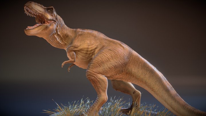 T-rex Jurassic park REXY (Fan art) 3D Model