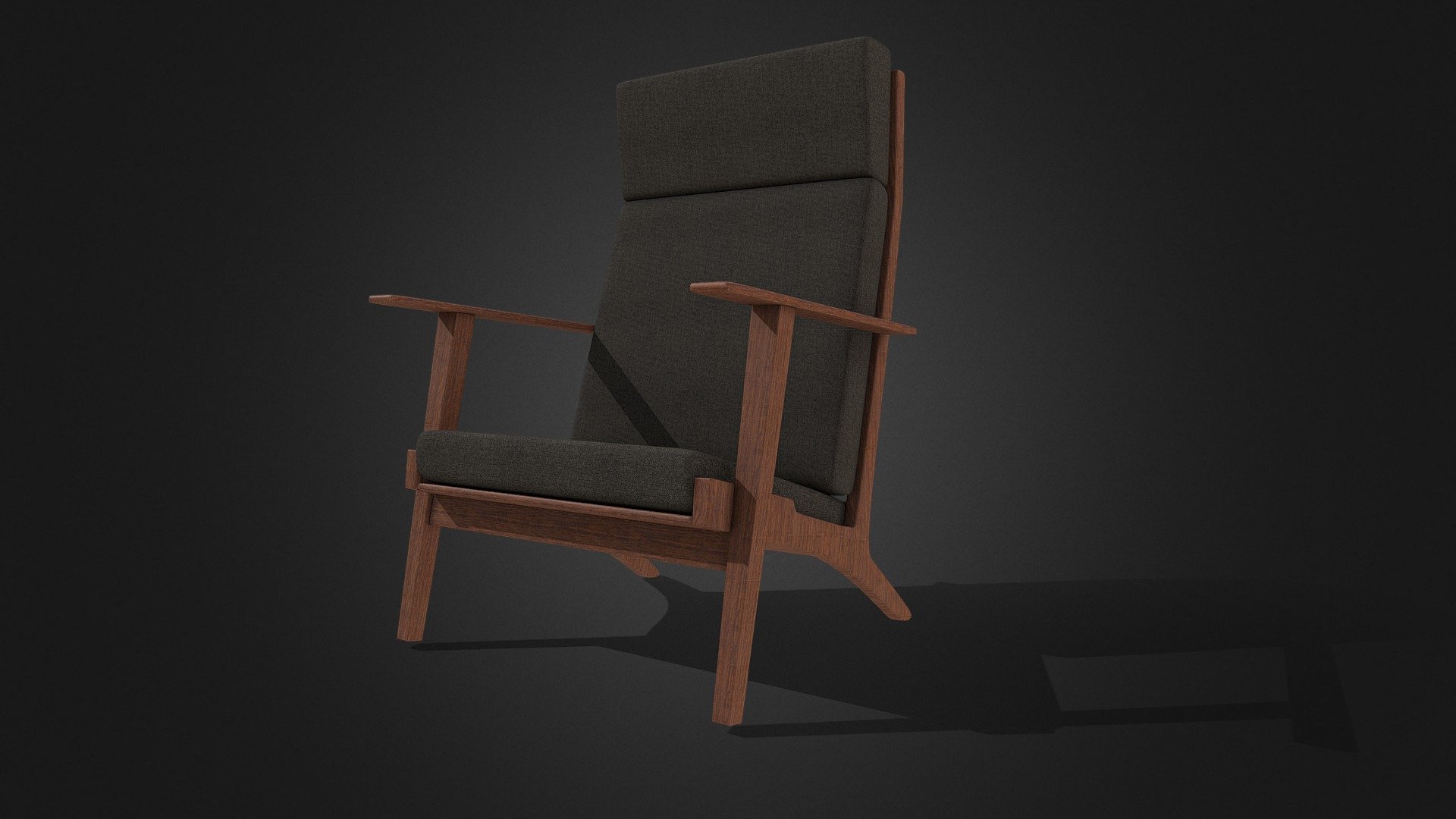 Wooden chair — Sketchfab embed 3D viewer