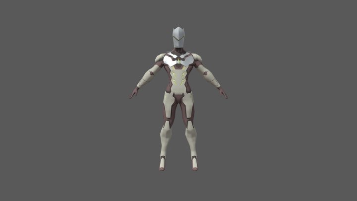 Genji - Low Poly 3D Model