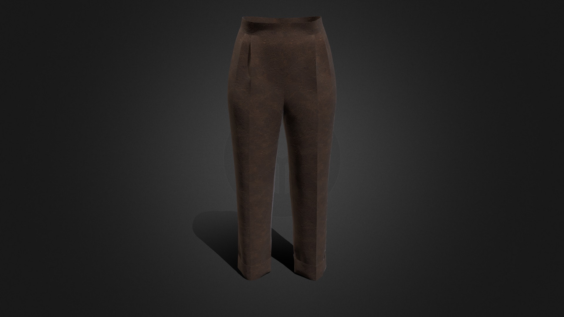 3D model Two-tuck-woven Pants - This is a 3D model of the Two-tuck-woven Pants. The 3D model is about a stone sculpture of a person.