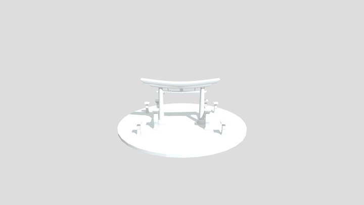 Sketchfab Japanese Torii Gate 3D Model