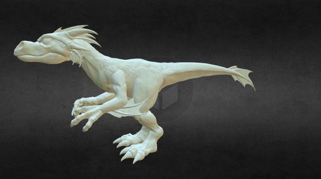 Raptor Dragon Creature 3D Model