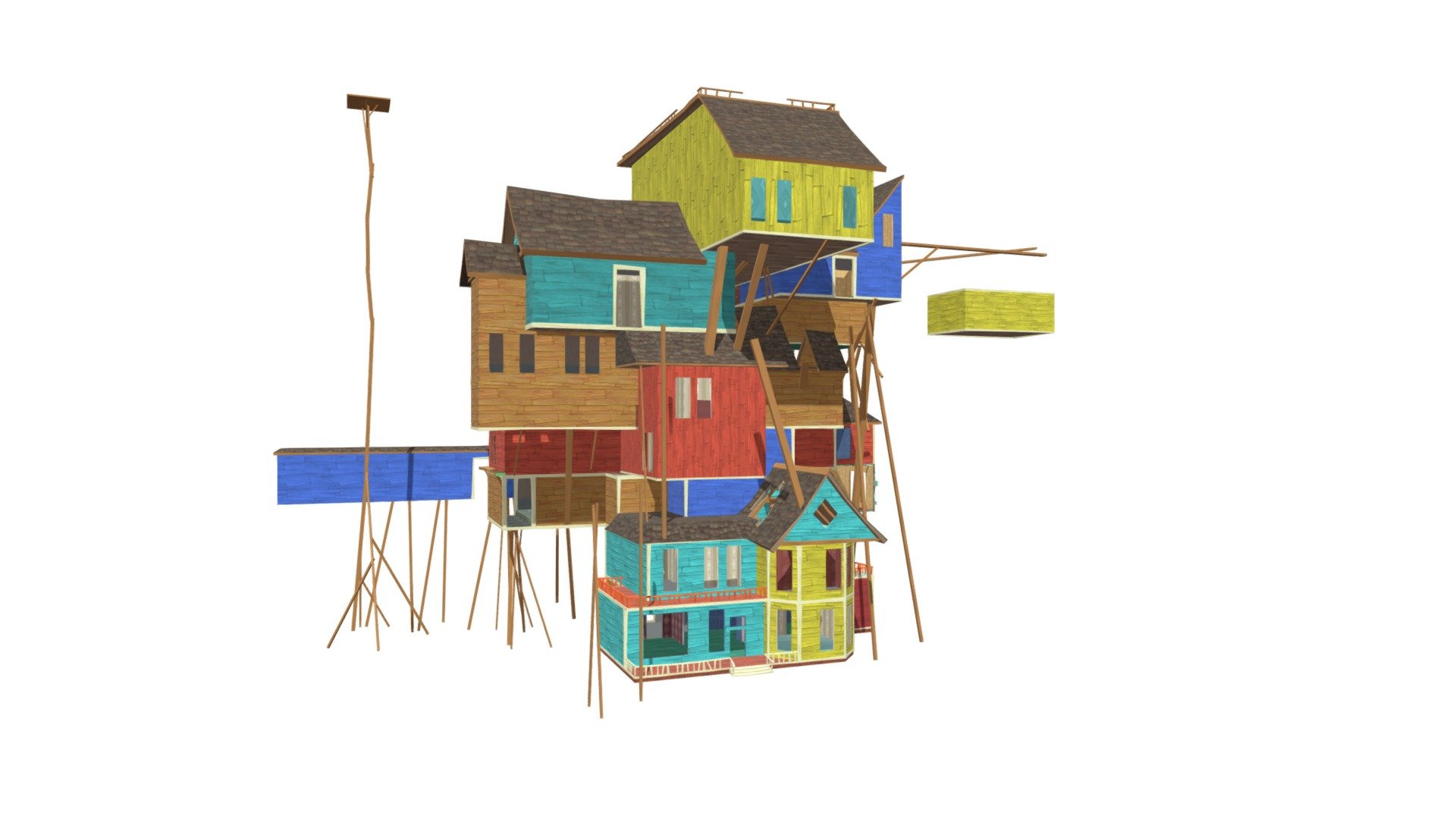 Hello Neighbor -  Neighbor's House (Beta 3) — Sketchfab embed 3D viewer