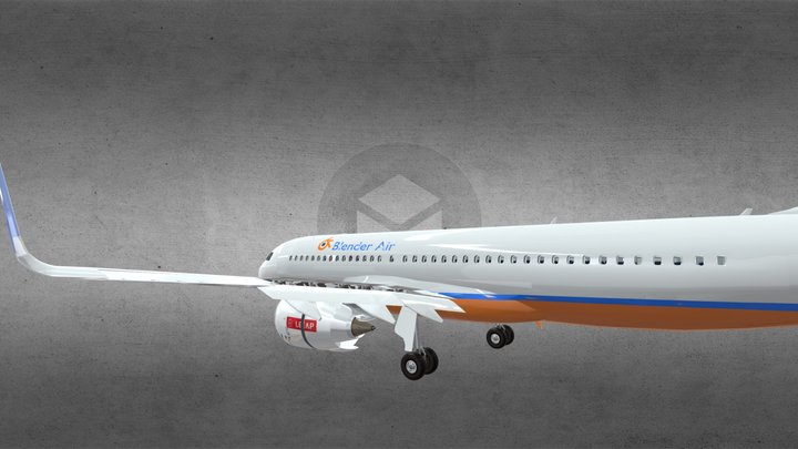 A320 plane + full interior (FREE IF...) 3D Model