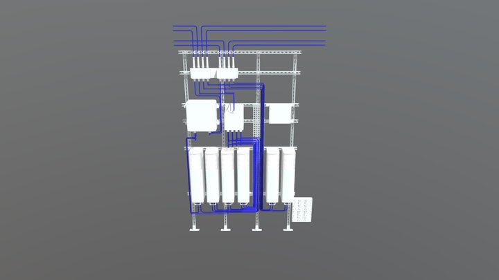 PTO Rack 3D STATION 2 3D Model