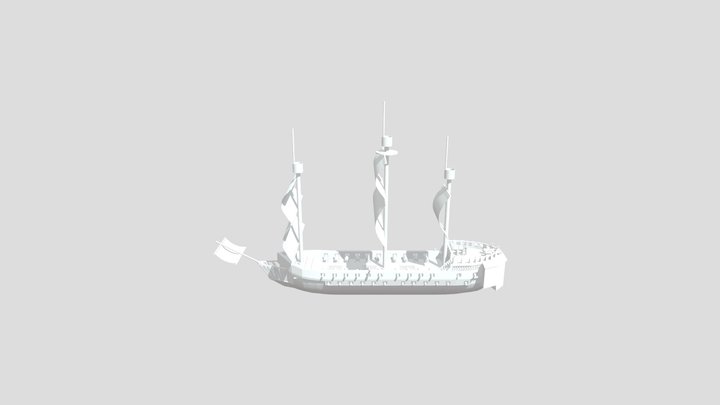 HMS Elephant (1786) 3D Model